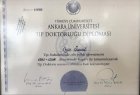 Op. Dr. Oya Ünsal Erbay Kadın Hastalıkları ve Doğum sertifikası