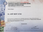 Op. Dr. Mert Atak Genel Cerrahi sertifikası