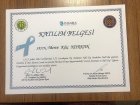 Uzm. Kl. Psk. Merve Kılıç Psikoloji sertifikası