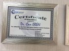 Dt. Can Eren Diş Hekimi sertifikası