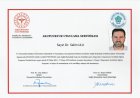 Dr. Salim Ulu Medikal Estetik Tıp Doktoru sertifikası