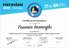 Op. Dr. Yasemin İmamoğlu Plastik Rekonstrüktif ve Estetik Cerrahi sertifikası