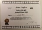 Uzm. Kl. Psk. Arzu Ünal Psikoloji sertifikası
