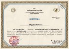 Dr. Salim Ulu Medikal Estetik Tıp Doktoru sertifikası