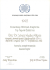 Prof. Dr. Yonca Aydın Akova Göz Hastalıkları sertifikası