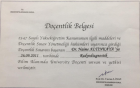 Prof. Dr. Naime Altınkaya Radyoloji sertifikası