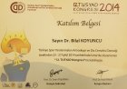 Op. Dr. Bilal Koyuncu Ortopedi ve Travmatoloji sertifikası