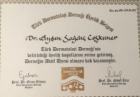 Uzm. Dr. Ayşen Sağdıç Coşkuner Dermatoloji sertifikası