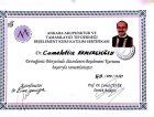 Dr. Cemalettin Ekmekcioğlu Geleneksel ve Tamamlayıcı Tıp sertifikası