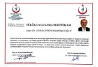 Dr. Cemalettin Ekmekcioğlu Geleneksel ve Tamamlayıcı Tıp sertifikası