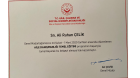 Uzm. Kl. Psk. Ali Ruhan Çelik Psikoloji sertifikası