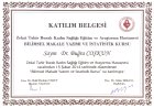 Doç. Dr. Buğra Coşkun Kadın Hastalıkları ve Doğum sertifikası