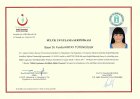Uzm. Dr. Funda Kırtay Tütüncüler Geleneksel ve Tamamlayıcı Tıp sertifikası