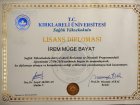 Dyt. Müge Bayat Sarıbaş Diyetisyen sertifikası