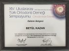 Uzm. Dt. Betül Kazan Diş Hekimi sertifikası