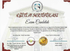 Uzm. Psk. Ecem Canbilek Psikoloji sertifikası