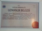 Op. Dr. Bahadır Özkeskin Plastik Rekonstrüktif ve Estetik Cerrahi sertifikası