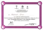 Dr. Mehmet Eken Geleneksel ve Tamamlayıcı Tıp sertifikası