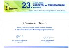 Op. Dr. Abdülaziz Temiz Ortopedi ve Travmatoloji sertifikası