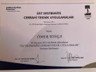 Op. Dr. Ömer Yonga Ortopedi ve Travmatoloji sertifikası