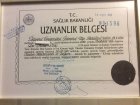 Op. Dr. Arzu Bebek Kadın Hastalıkları ve Doğum sertifikası
