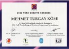 Uzm. Dyt. Turgay Köse Diyetisyen sertifikası