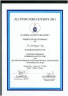 Dr. Sümeyye Taş Akupunktur sertifikası