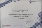 Dt. Engin Yiğit Reis Diş Hekimi sertifikası