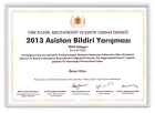 Op. Dr. Ömer Ekin Plastik Rekonstrüktif ve Estetik Cerrahi sertifikası