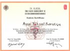 Op. Dr. Ayşe Barutçu Plastik Rekonstrüktif ve Estetik Cerrahi sertifikası