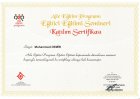 Uzm. Psk. Muhammed Demir Psikoloji sertifikası