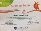 Uzm. Dyt. Deniz Zünbülcan Diyetisyen sertifikası