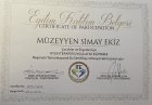 Psk. Dan. Müzeyen Simay Ekiz Psikoloji sertifikası