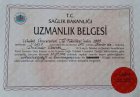 Uzm.Dr. Ender Vardar Psikoloji sertifikası