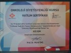 Dyt. Ece IŞIK BOZTEPE Diyetisyen sertifikası