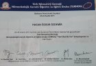Prof. Dr. H. Özgür ÖZDEMİR Beyin ve Sinir Cerrahisi sertifikası