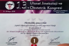 Doç. Dr. Gonca Çoban Şerbetçioğlu Kadın Hastalıkları ve Doğum sertifikası