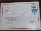 Uzm. Dr. Necdet Çatalbaş Fiziksel Tıp ve Rehabilitasyon sertifikası
