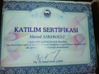 Dt. Murad Askeroğlu Diş Hekimi sertifikası
