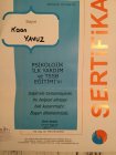 Uzm. Psk. Kaan Yavuz Psikoloji sertifikası