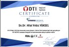 Dr. Hilal Yıldız Yüksel Diş Hekimi sertifikası