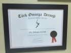 Op. Dr. Nikola Azar Ortopedi ve Travmatoloji sertifikası