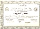 Op. Dr. Tevfik Uğur Sipahi Kadın Hastalıkları ve Doğum sertifikası
