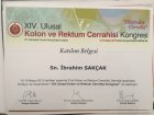 Doç. Dr. İbrahim Sakçak Genel Cerrahi sertifikası