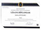 Uzm. Kl. Psk. Kübra Dünemez Kısalar Psikoloji sertifikası
