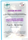 Prof. Dr. Alp Gürkan Genel Cerrahi sertifikası
