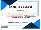 Çocuk Gelişim Uzmanı Merve Ata Ütebay Çocuk Gelişim Uzmanı sertifikası