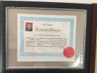 Op. Dr. Mustafa Yaldız Akupunktur sertifikası