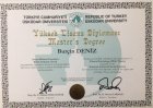 Uzm. Kl. Psk. Burçin Deniz Psikoloji sertifikası