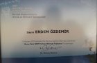 Dr. Dt. Erdem Özdemir Diş Hekimi sertifikası